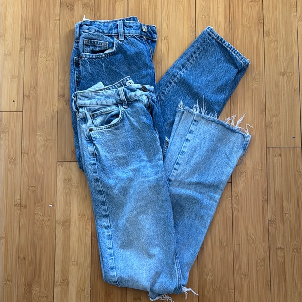 2 Pairs of Zara Jeans. Size 4.
